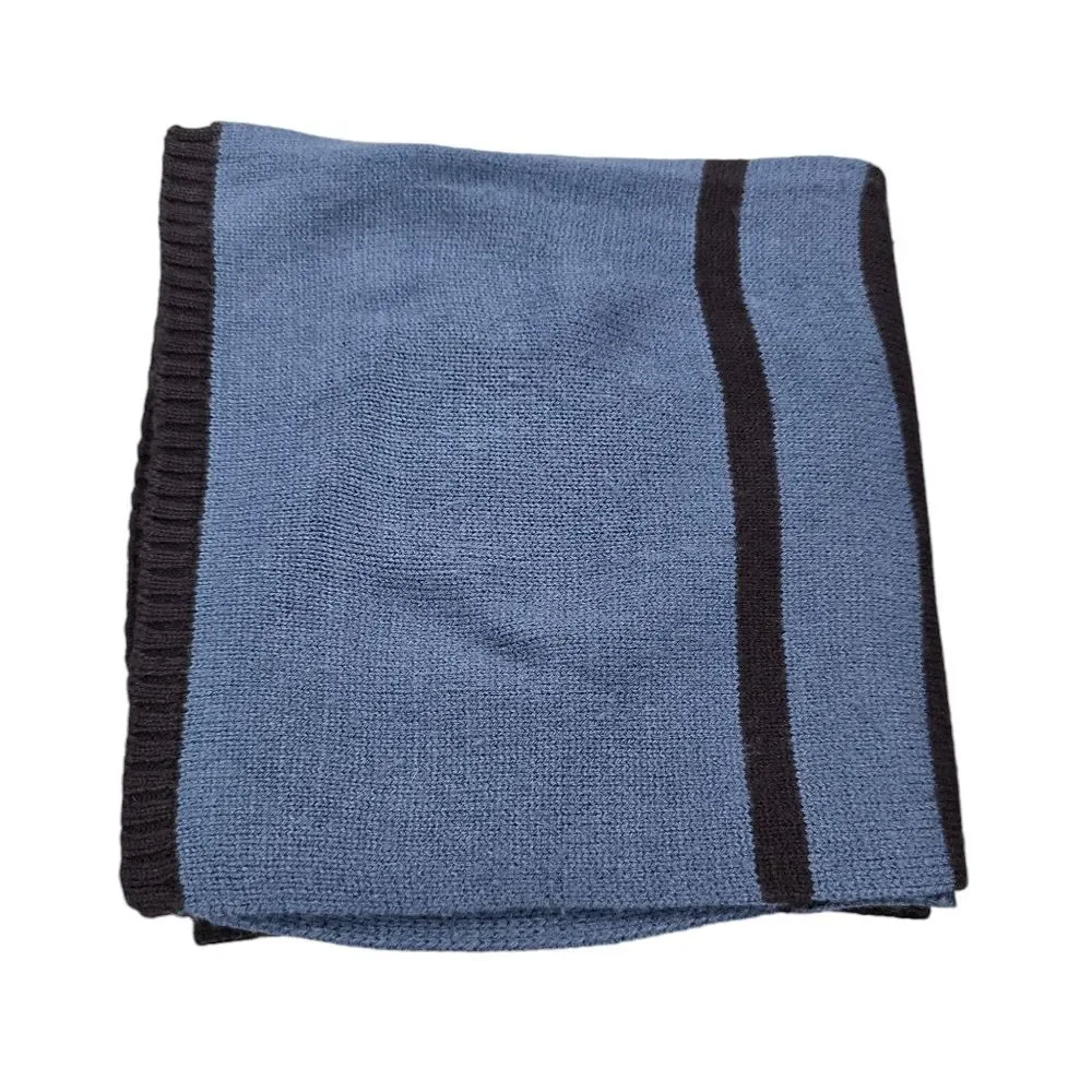 GAP Men's Navy Blue Striped Winter Scarf